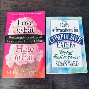 Nutrition Eating Disorder Self Help Books Lot